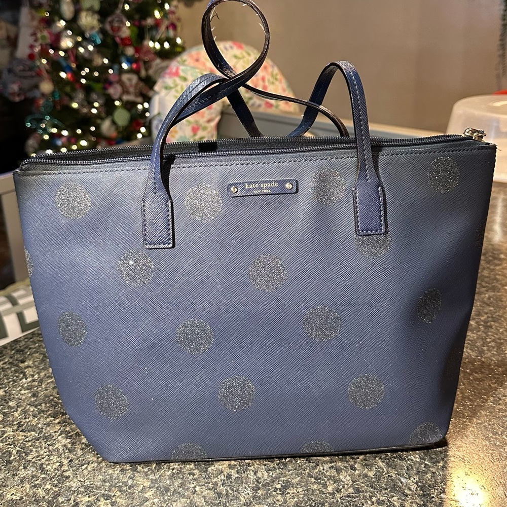 Kate spade navy tote bag